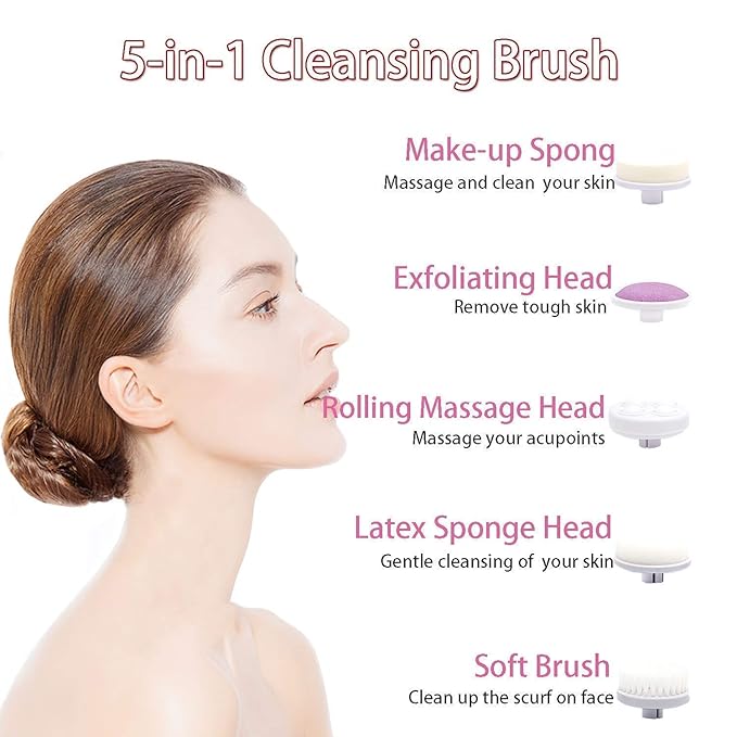 5 in 1 Portable Electric Facial Massager