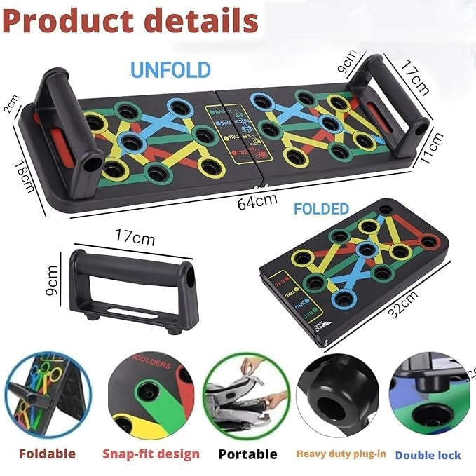 15 In 1 Pushup Board: Gym Equipment for Home Workout